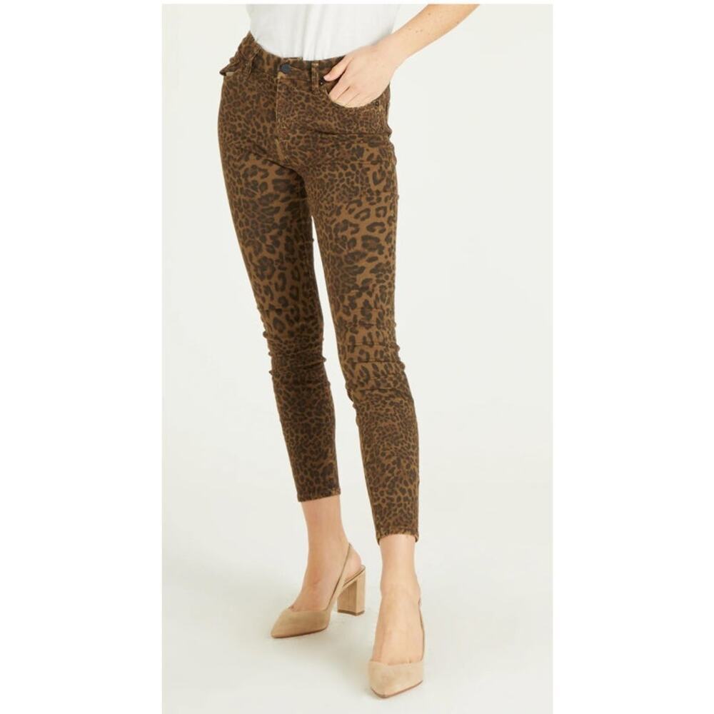 Dear John Brown Leopard Skinny Jeans